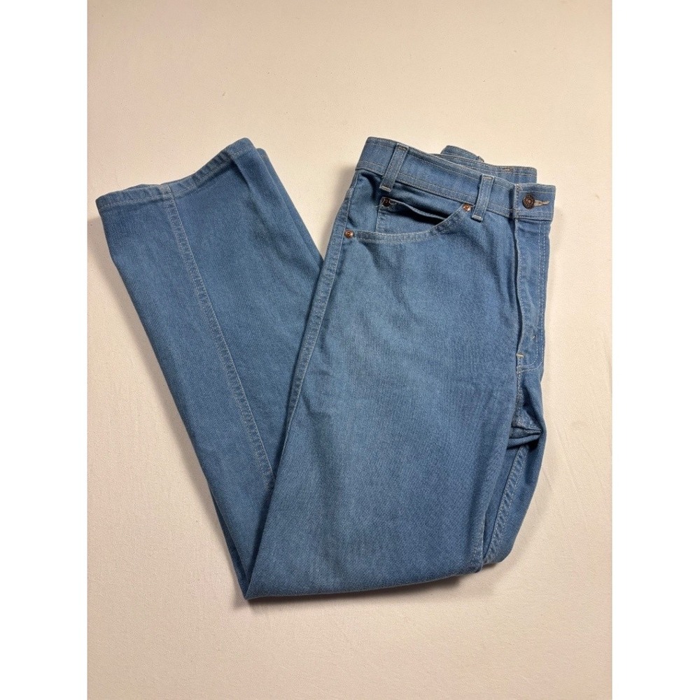 Vintage Levi's Action Jeans Men's 32x30 Light Wash Blue Straight Leg Denim